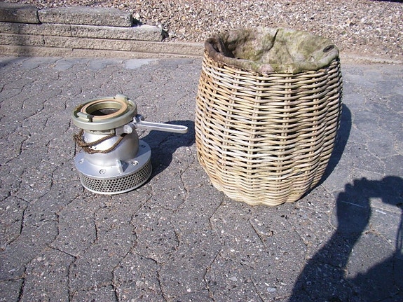 Sugehoved med aluminiums stukket og bambus kurven