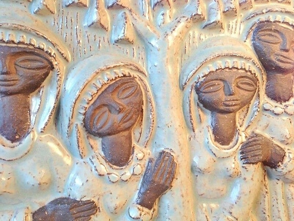 Michael Andersen relief 5842, 28x21,5cm, keramik | DBA