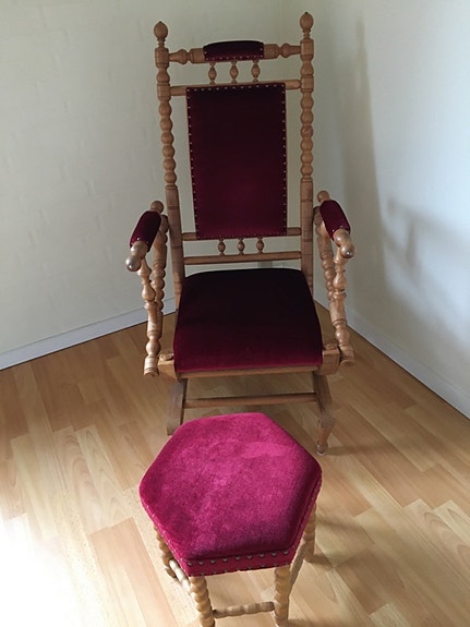 Gyngestol, velour