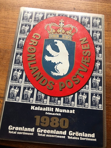 Grønland, postfrisk, årsmappe 80
