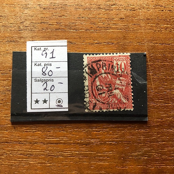 Frankrig, stemplet, 91