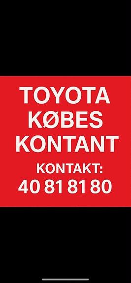 TOYOTA KØBES TIL EKSPORT
