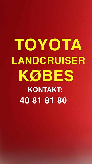 LANDCRUISER KØBES