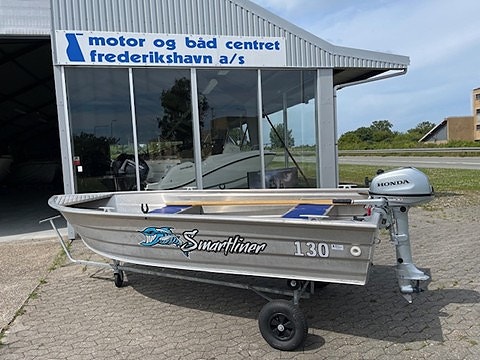 Smartliner 130 ALU med Honda 6 hk samt jolle vogn