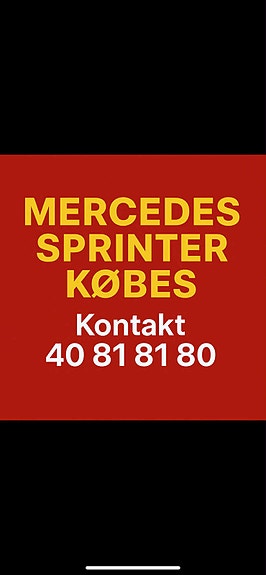 MERCEDES SPRINTER KØBES