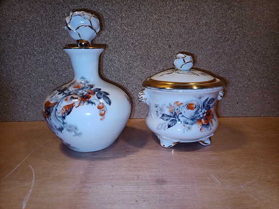 Københavns Porcelæns Maleri (KPM), lille flaske og krukke | DBA