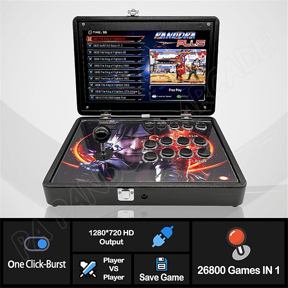 Folding Portable Pandora Box 30S 10000 Games Retro Arcade System