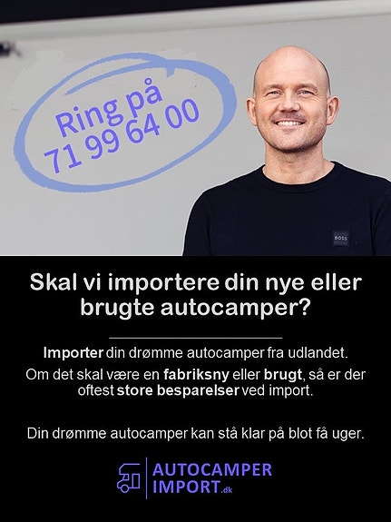 Importer din nye eller brugte autocamper
