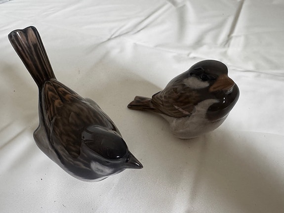 Royal Copenhagen porcelænsfigurer af spurve