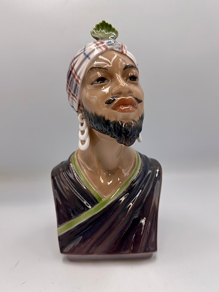 Dahl Jensen Porcelænsbuste /-figur af afrikansk mand