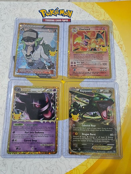 Pokémon - 4 Card - Gengar, Charizard - Various sets | DBA