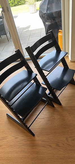 Stokke Tripp Trapp højstol sort, 2 stk.