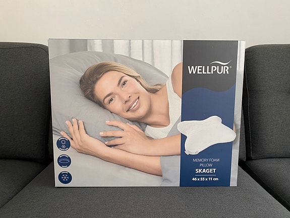 Wellpur Skaget memory foam pude 46x55x11 - nypris 599 kr