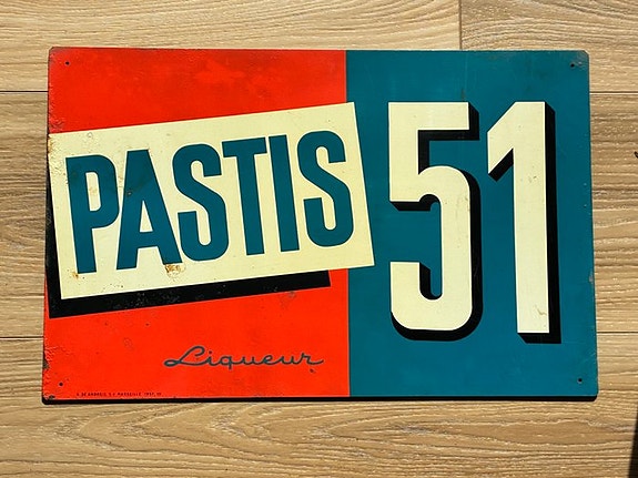 Pastis 51 - G.De Andreis Marseille 1957 - Plakette - Metal