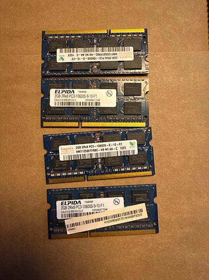 DDR3 SO-DIMM RAM moduler til iMac
