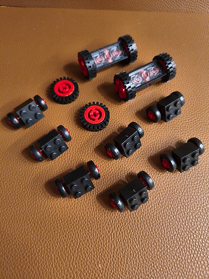 Lego sorte hjulsæt