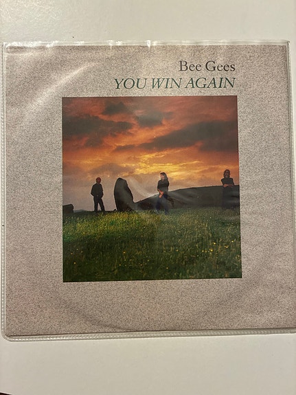 Bee Gees You Win Again vinyl single