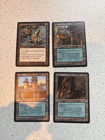 Magic kort – Kjeldoran Outpost, Kookus, Kjeldoran Township m.fl.