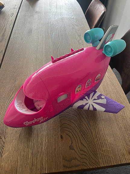 Shopkins Shoppies Fly Toy Jet flyvemaskine pink/lilla legetøj