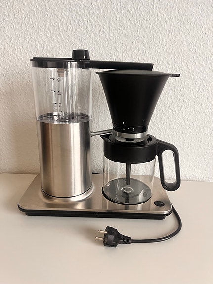 Wilfa kaffemaskine i stål og glas