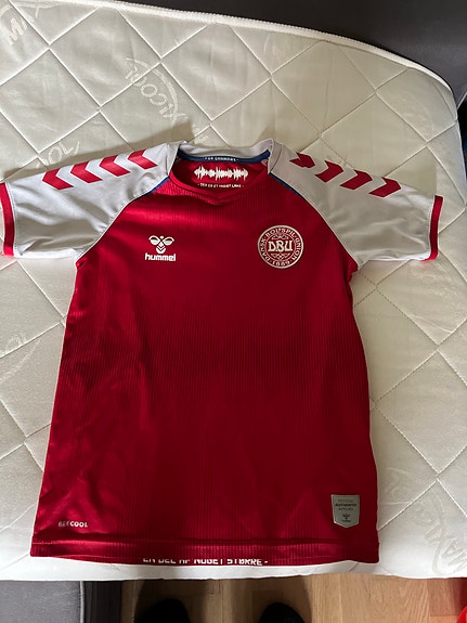Hummel DBU landsholdstrøje str 128 rød unisex