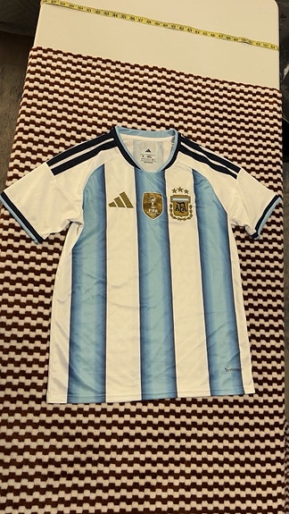 Adidas Argentina fodboldtrøje M hvid/blå