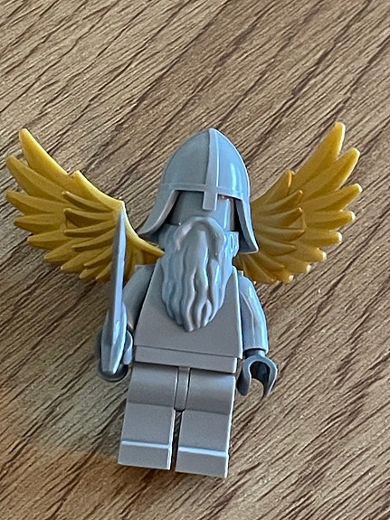 LEGO Art minifigur med hjelm og guldvinger
