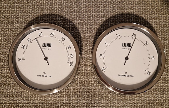 Lund hygrometer og termometer sæt