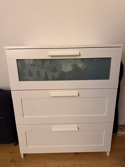 IKEA hvid kommode med 3 skuffer