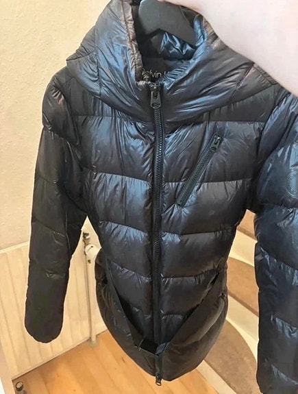 Calvin Klein dunjakke L sort dame