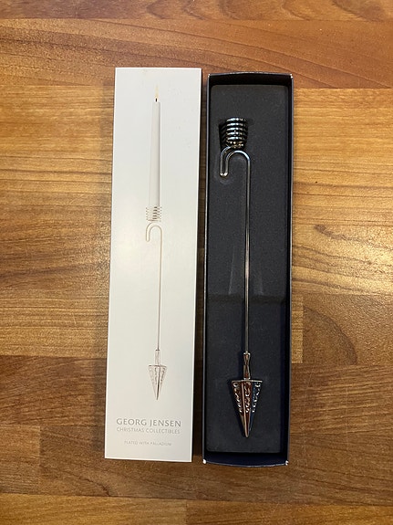 Julelysholder i palladium fra Georg Jensen - i flot stand
