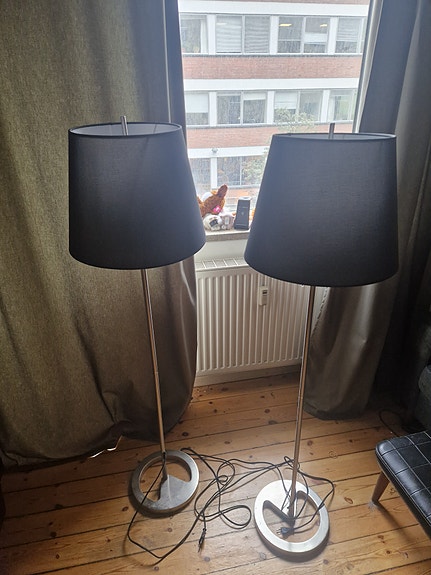 2stk standerlampe / gulvlampe