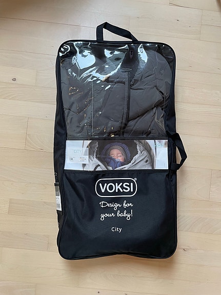 Voksi City kørepose grå til barnevogn/klapvogn
