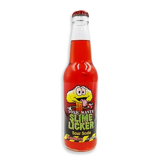 Toxic Waste Slime Licker sodavand rød sour soda