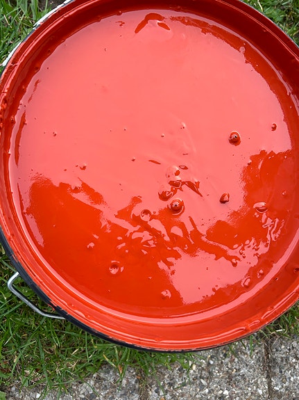 træbeskyttelse udendørs, 10L åbnet rød