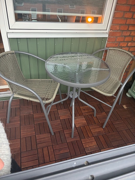 Cafésæt til altan/terrasse