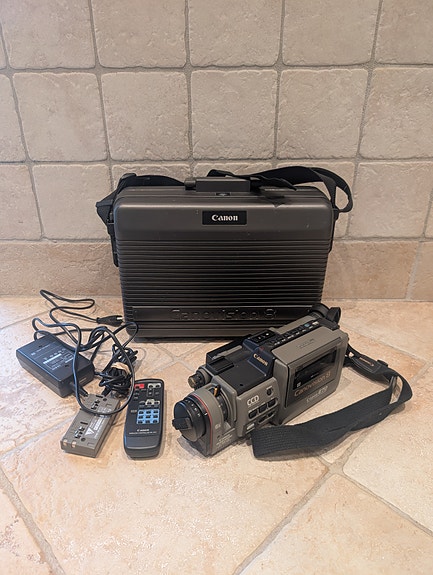 Vintage Canon Canovision 8 E70 videokamera med taske 8mm