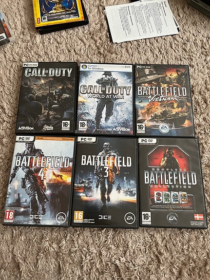 Call of Duty og Battlefield PC spil pakke