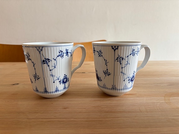 Royal Copenhagen Musselmalet Riflet Krus No. 103