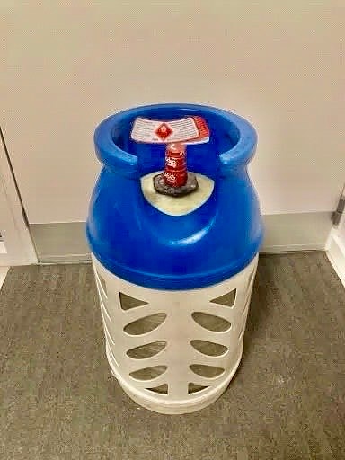 Gasflaske 10 kg komposit fyldt