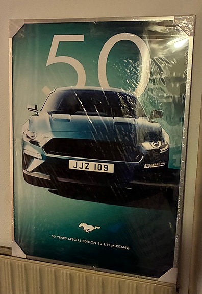 Ford Mustang plakater sæt med 5 biler