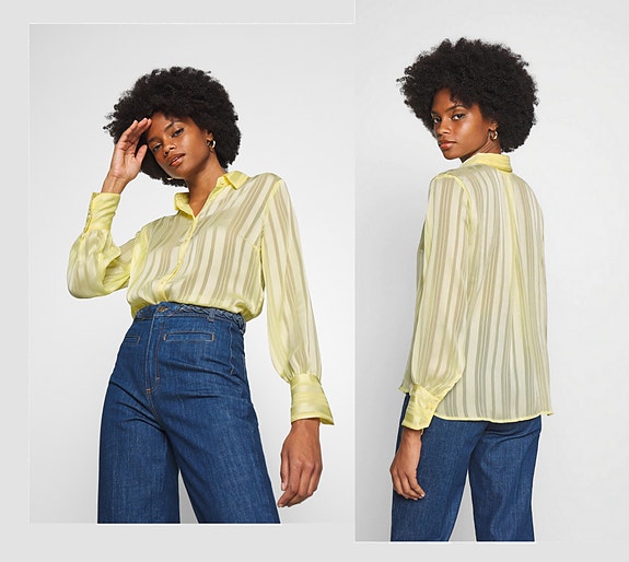 Let transparent bluse, str. M/L (38/40), IN WEAR