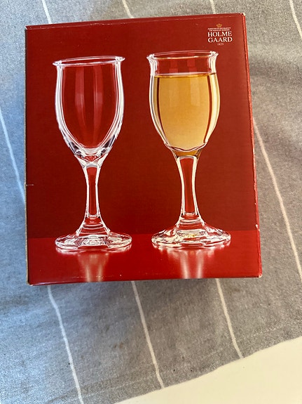 Holmegaard Idéelle snapseglas på fod