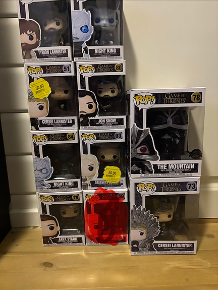 Funko Pop Game of Thrones figurer samling