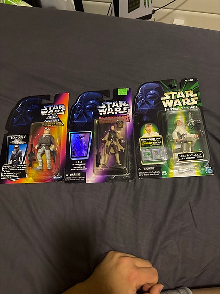 Star Wars figurer Luke Skywalker Leia Han Solo