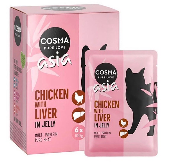 Cosma Asia Chicken with Liver vådfoder/vådkost til kat