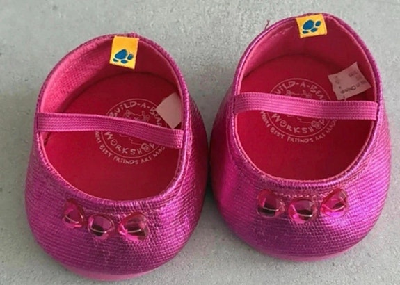 Build-A-Bear pink sko til bamse