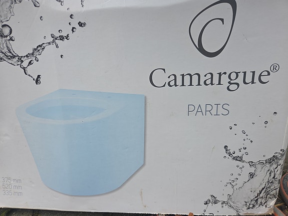 Camargue Paris toilet væghængt hvid