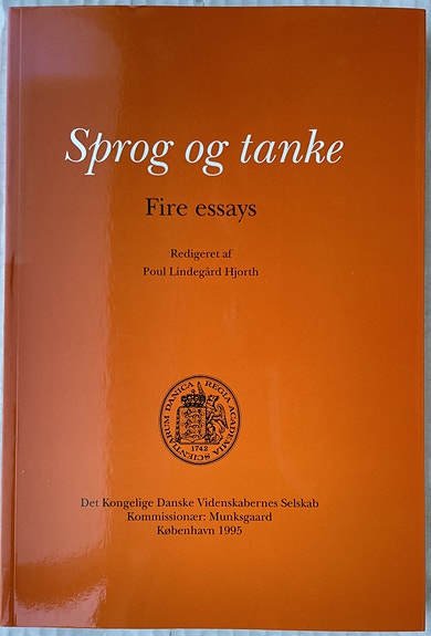 Sprog og tanke, Poul Lindegård Hjorth