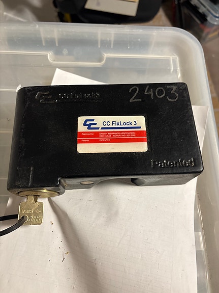 CC FixLock 3 anhængerlås sort